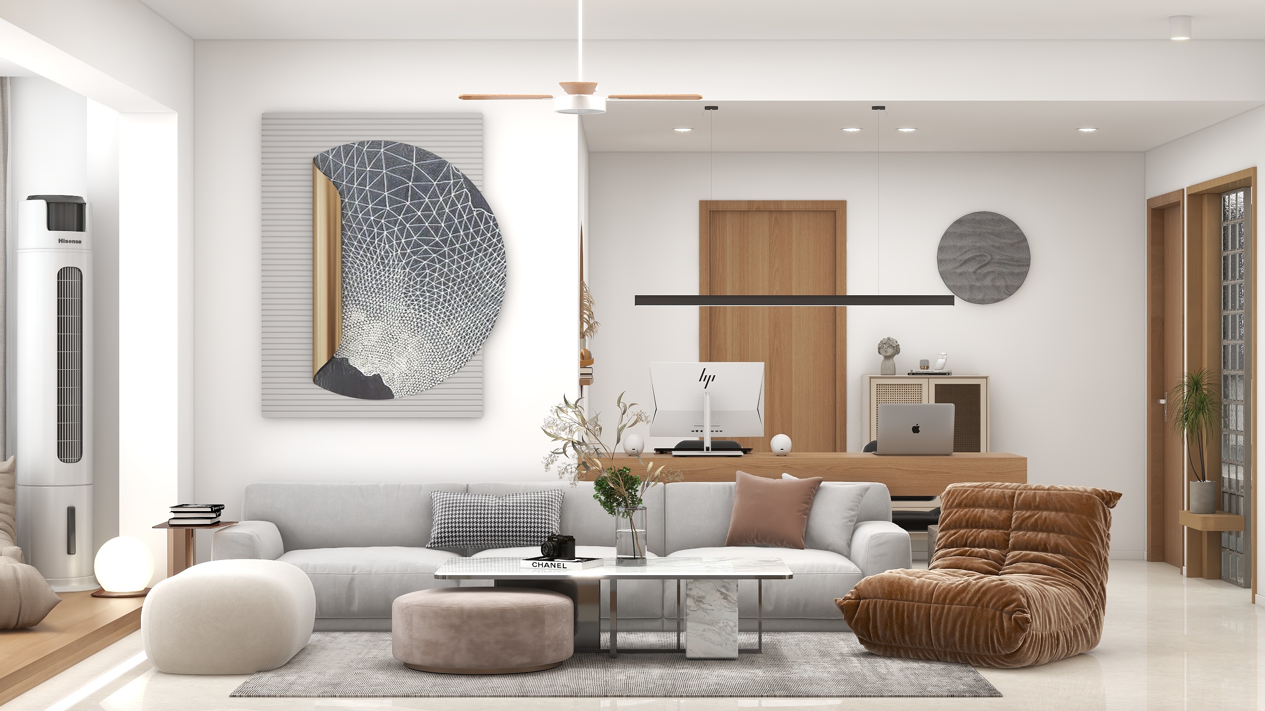 陈建伟-华宇120平-原木简约装修效果图