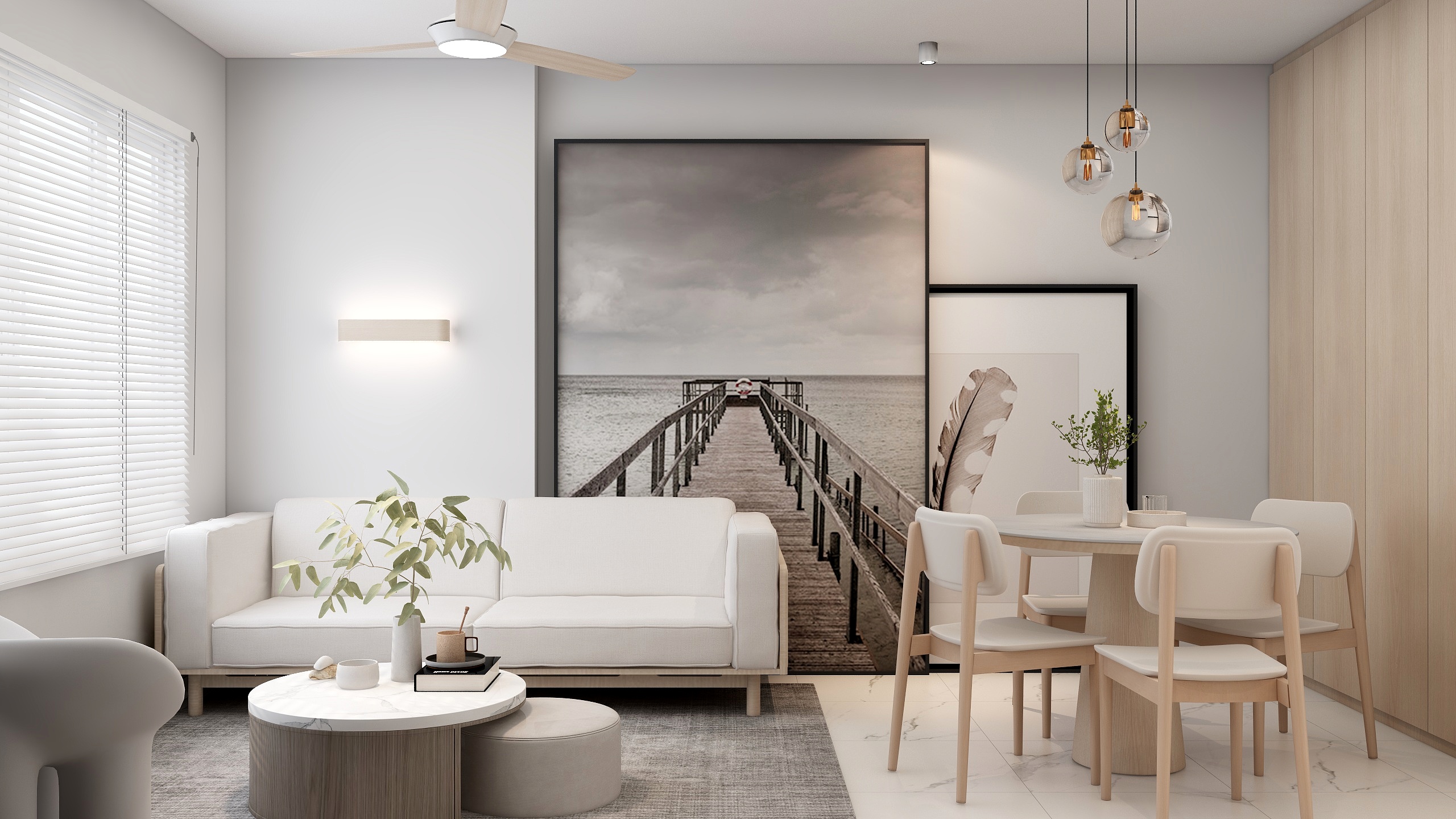 MOSENDESIGN-现代简约87㎡3室-装修设计方案