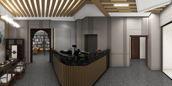 小議设计展示空间-蒙自奥林国际美容健康综合会所-装修设计方案