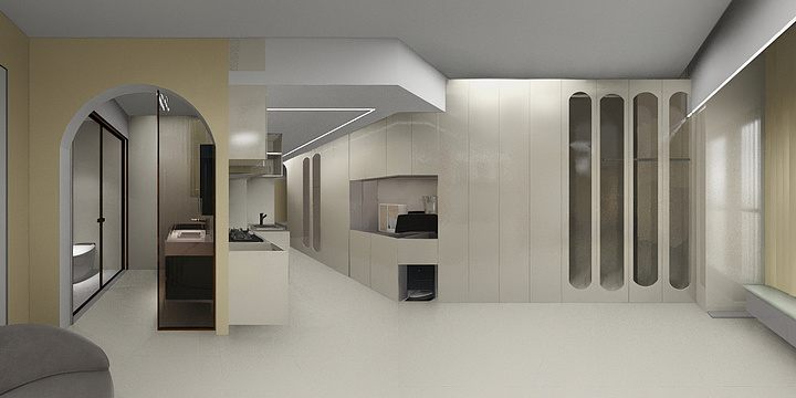 党Mr设计-苏州冯女士58法式奶油风布局图在里面-装修设计方案