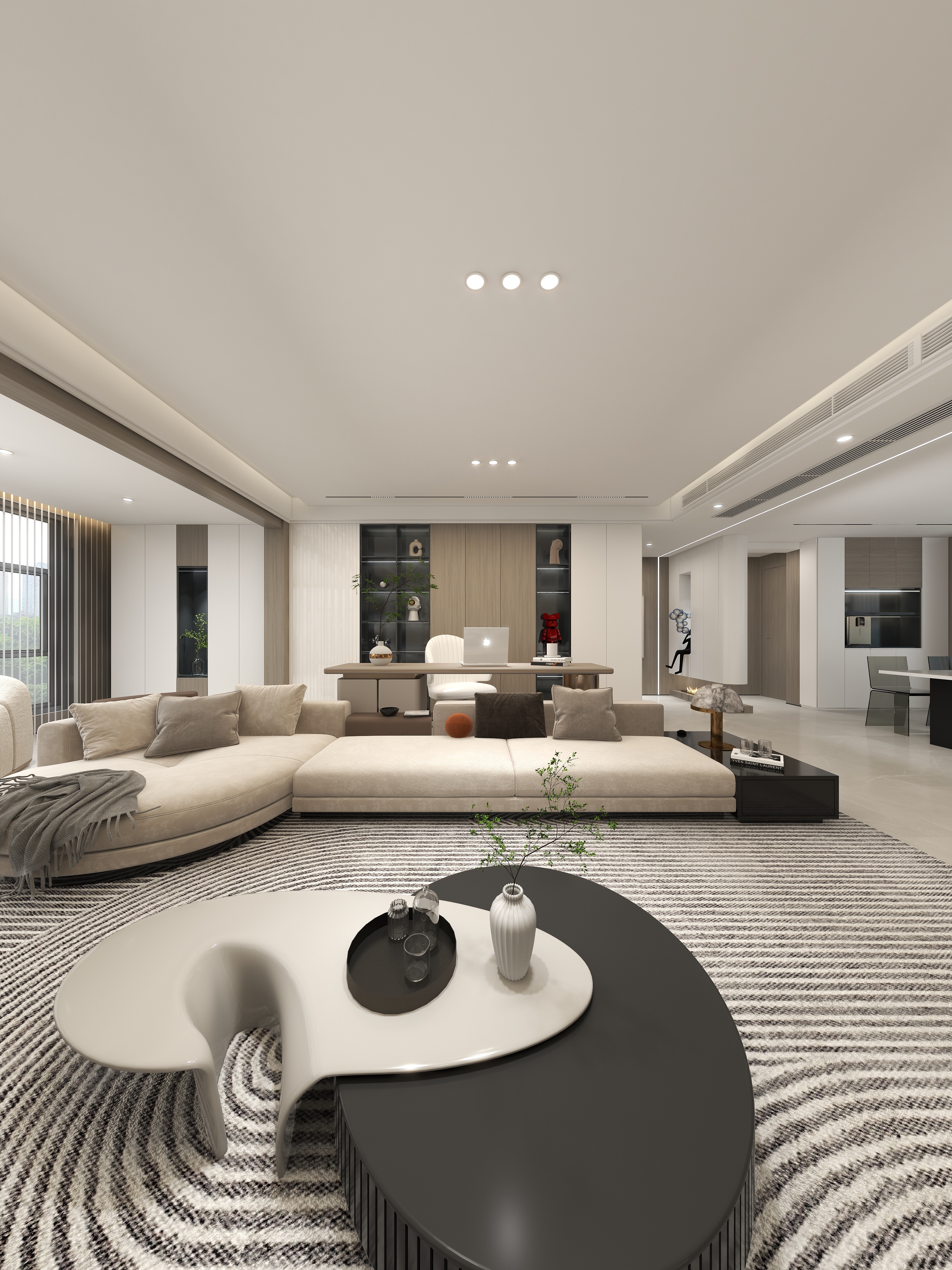 家装e站222-小区房174㎡2室装修效果图