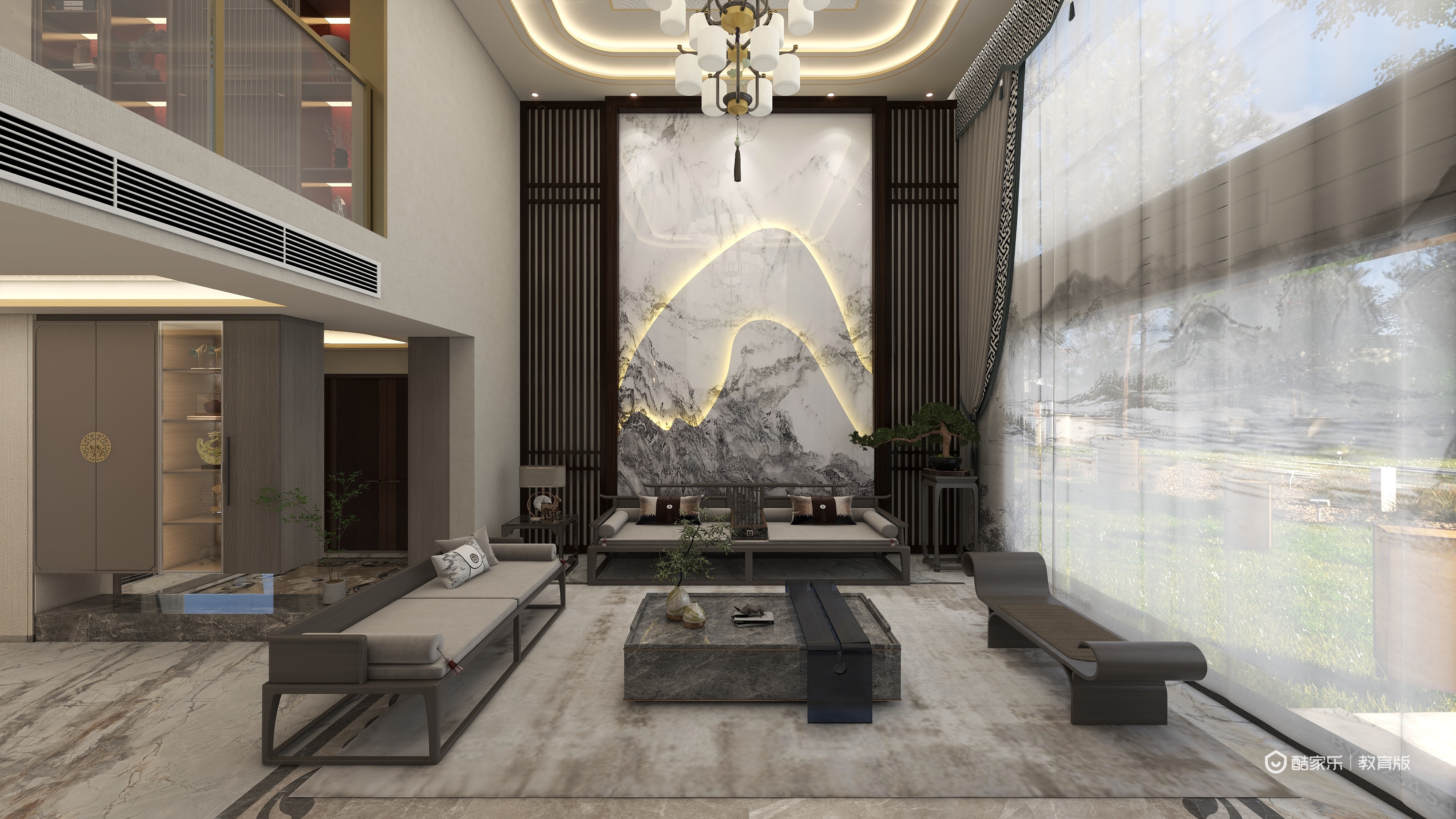 林旋fTDNgL-新中式——《觅境》装修效果图