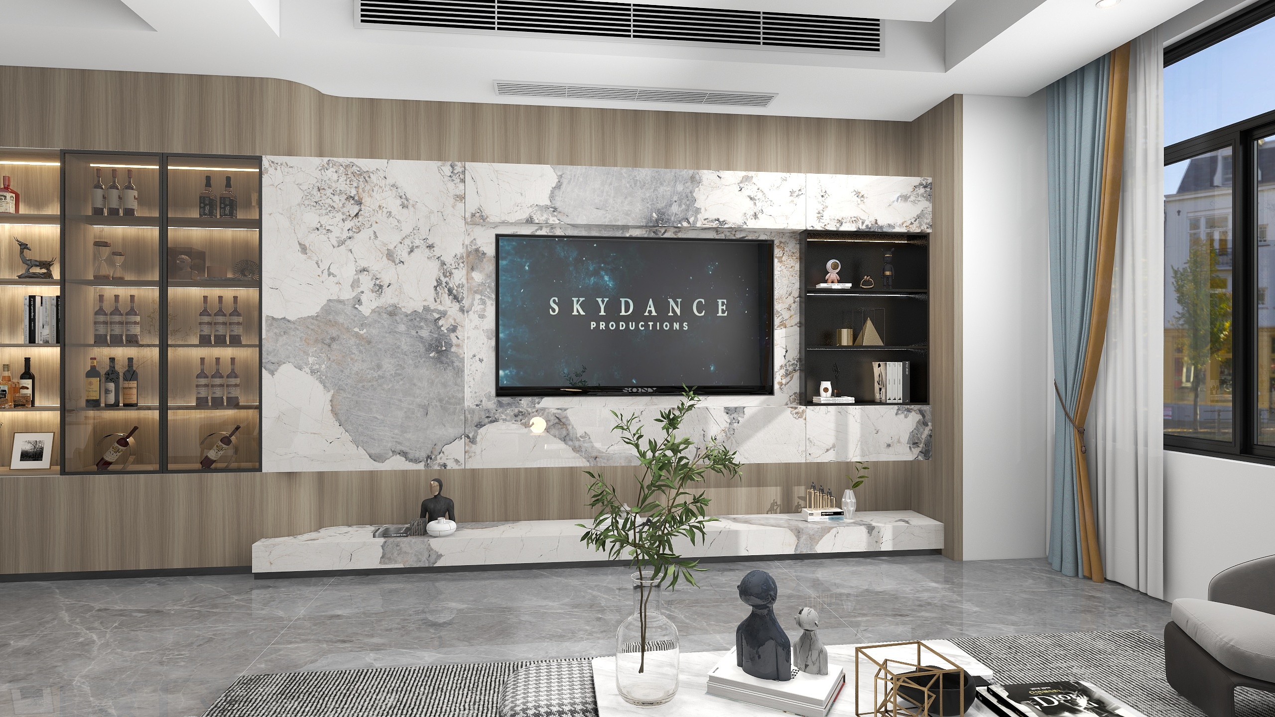 浪琴屿装饰-西江雅苑-客厅-装修设计方案