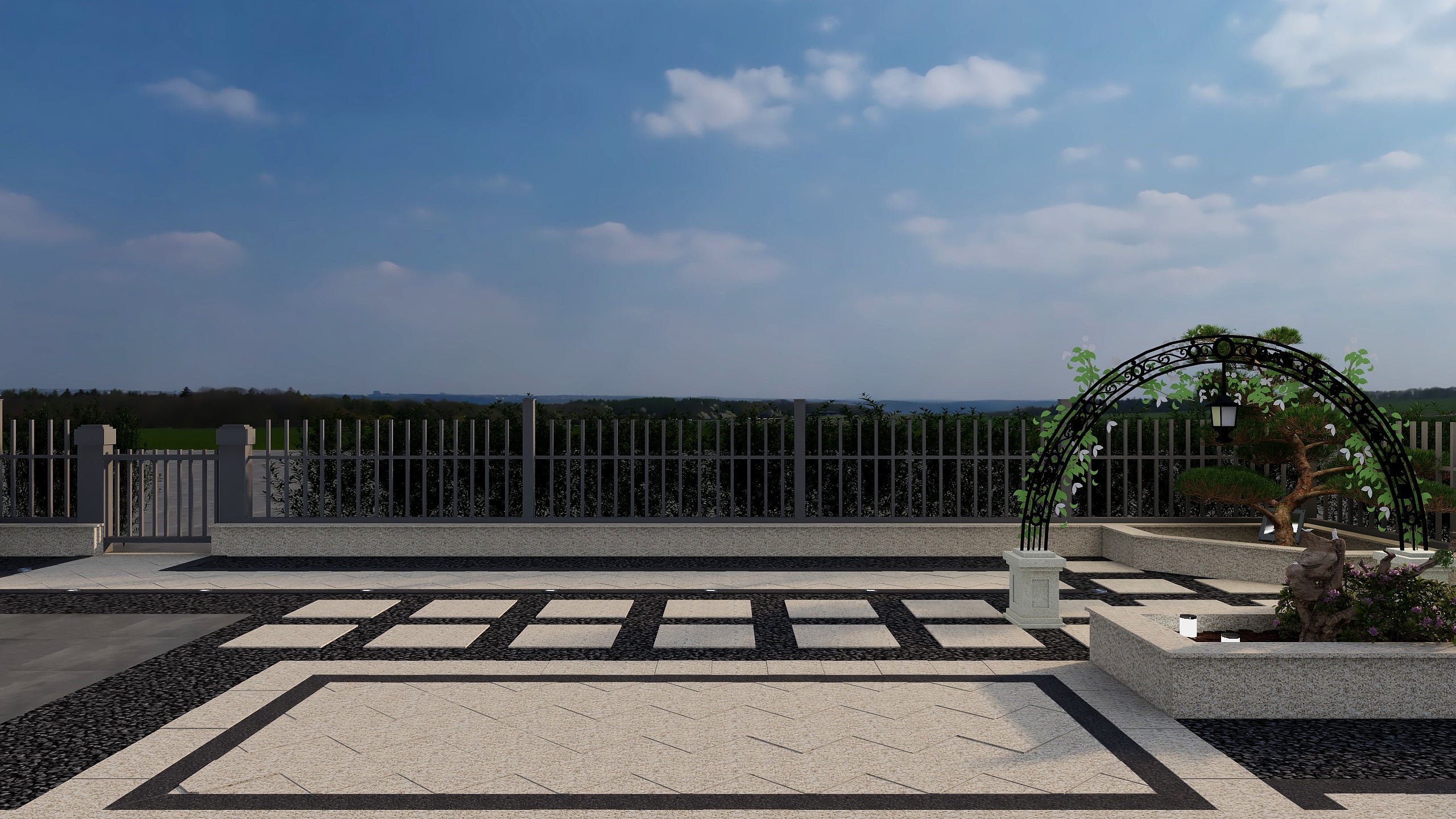 王瑛-简约气质.庭院景观园林设计-装修设计方案