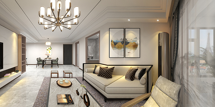 元一风水空间设计机构-建业春天里-装修设计方案