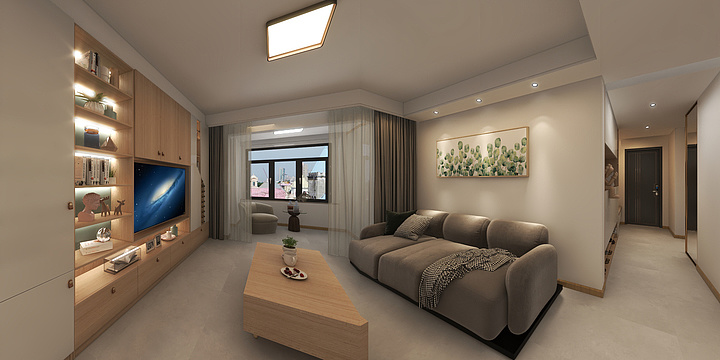 宋彦鸿室内空间设计-金地·南湖意境  原木风-装修设计方案