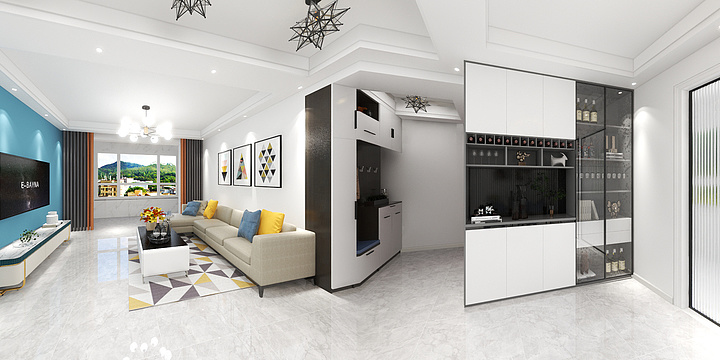 鑫尚邦装饰-中建蔚蓝之城-装修设计方案