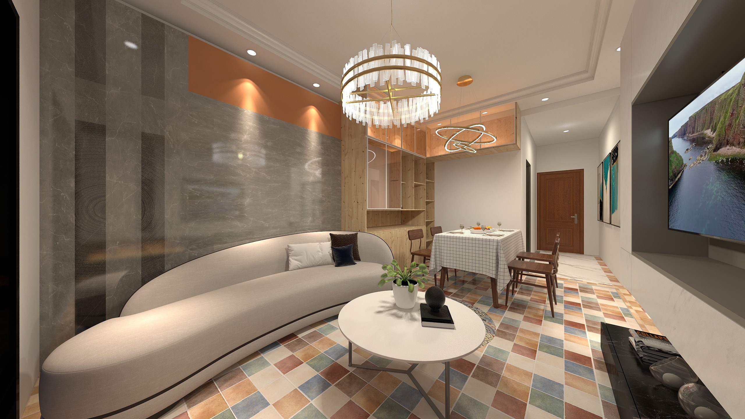 普洱世俊建筑装饰有限公司-海德公园北欧84㎡3室-装修设计方案