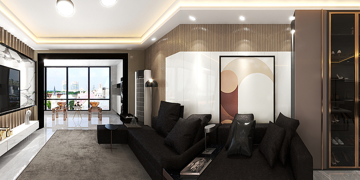 测试6萝卜-一品江山5号楼西中户.轻奢风-副本-装修设计方案