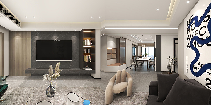 -第七页序-中央公园效果图-装修设计方案