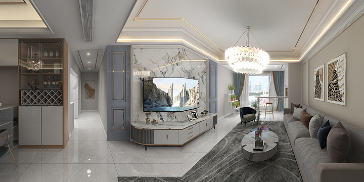 艺星装饰公司一组王建洪陆艳王城-2022-10-28观澜湖6-1101冯美女 现代风格-装修设计方案