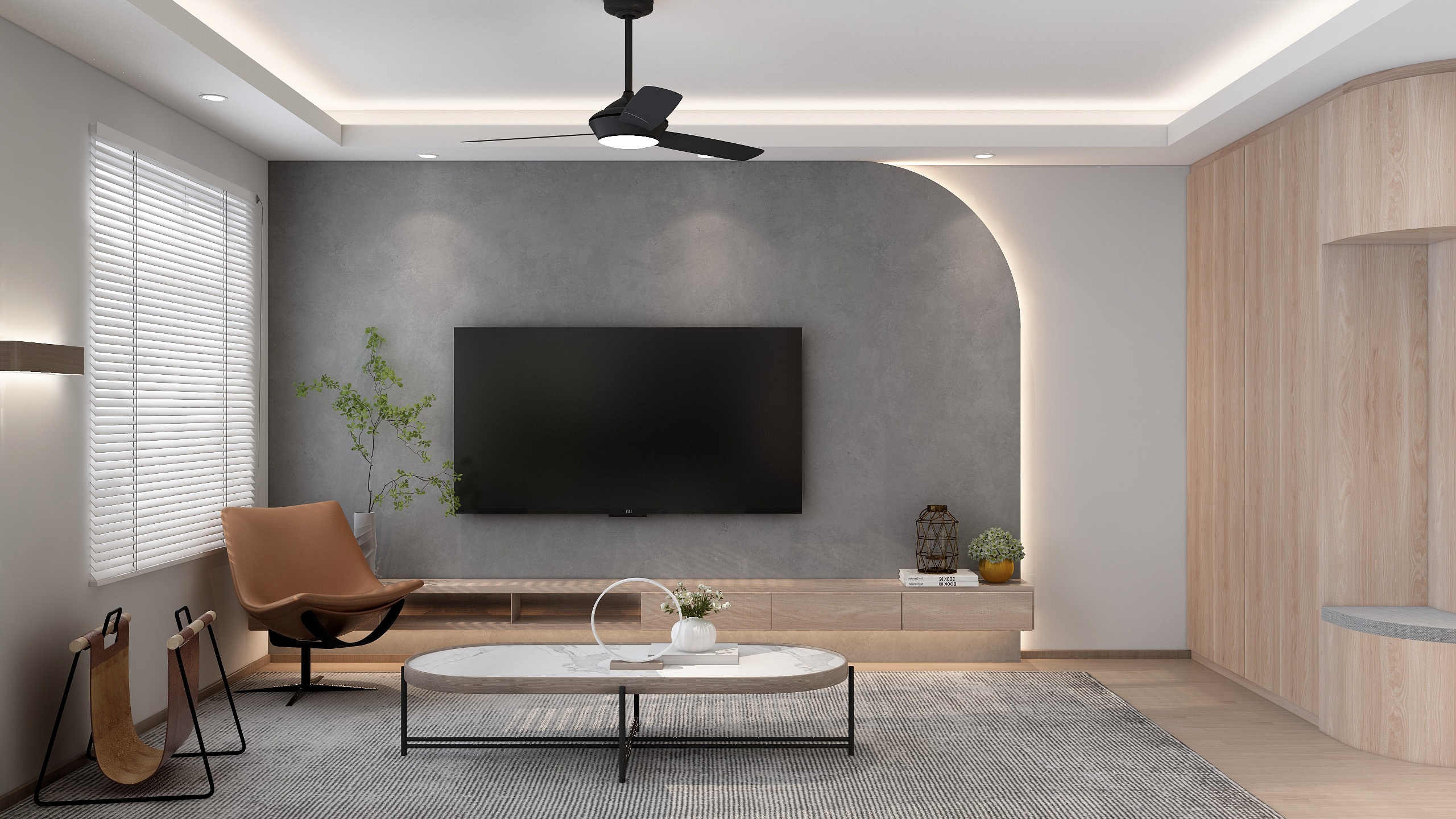 MOSENDESIGN-现代简约118㎡3室-装修设计方案