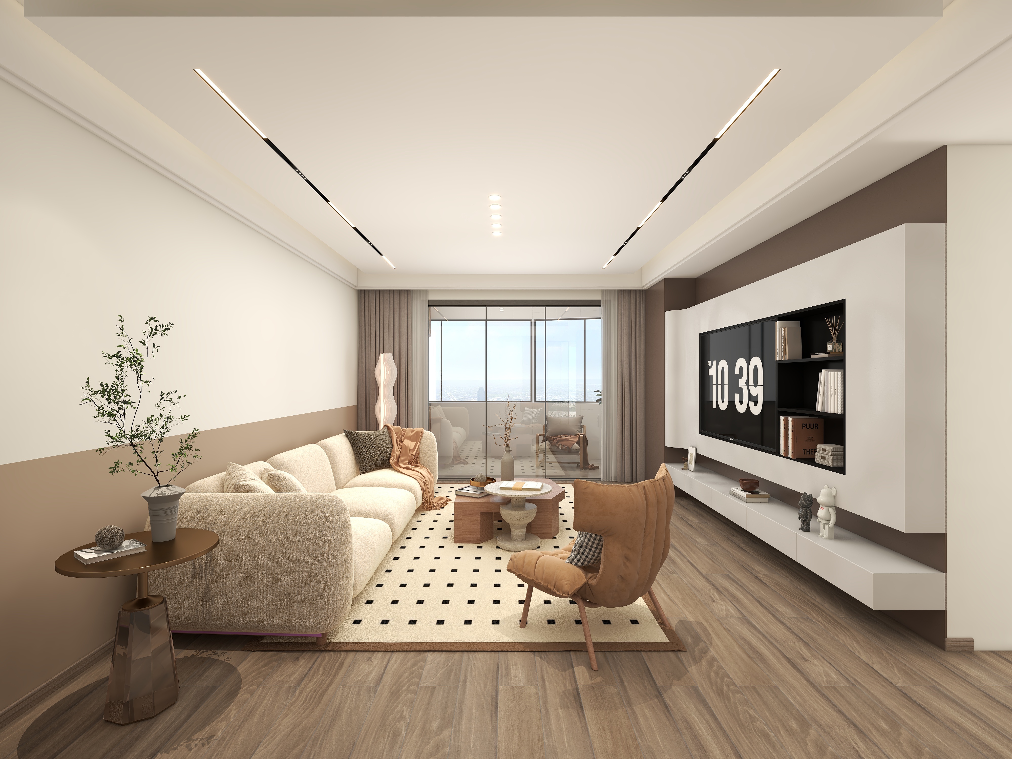 高反设计一一接代画版-现代原木风3房130m²-装修设计方案