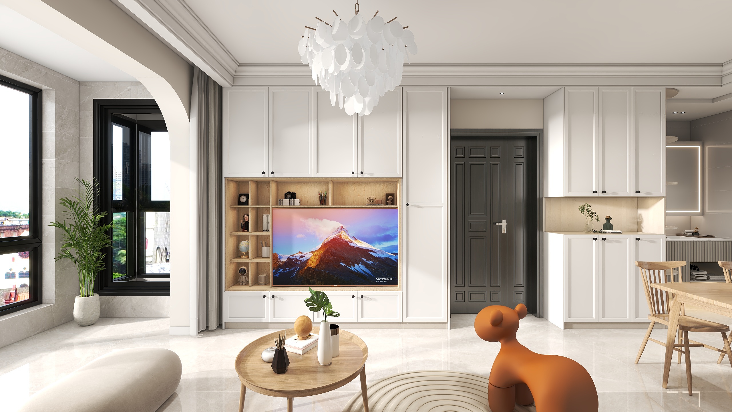 刘志丰-雀梅花园现代简约71㎡装修效果图