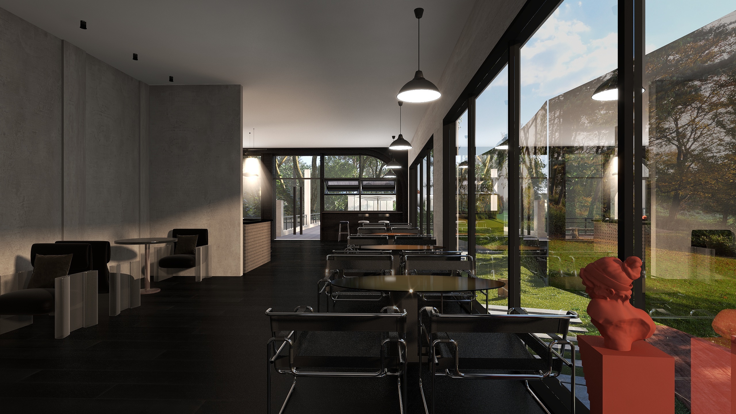 小卜同学alat-工业风咖啡店-装修设计方案