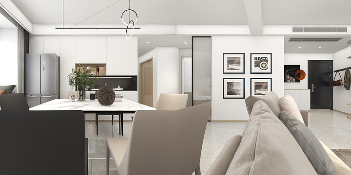 尘世美一-翡翠正荣府 8#2204-装修设计方案