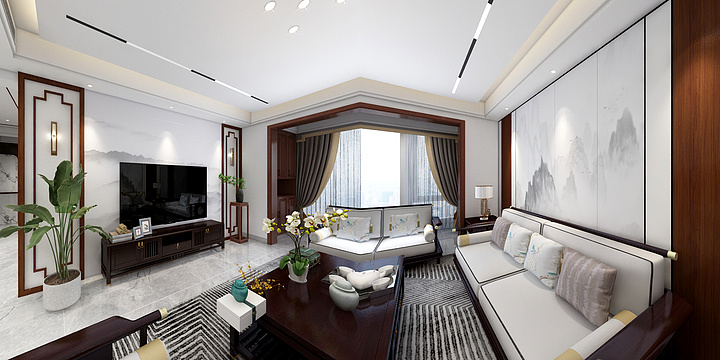 设计师周磊-雅士林湘府11栋2204肖美女-装修设计方案