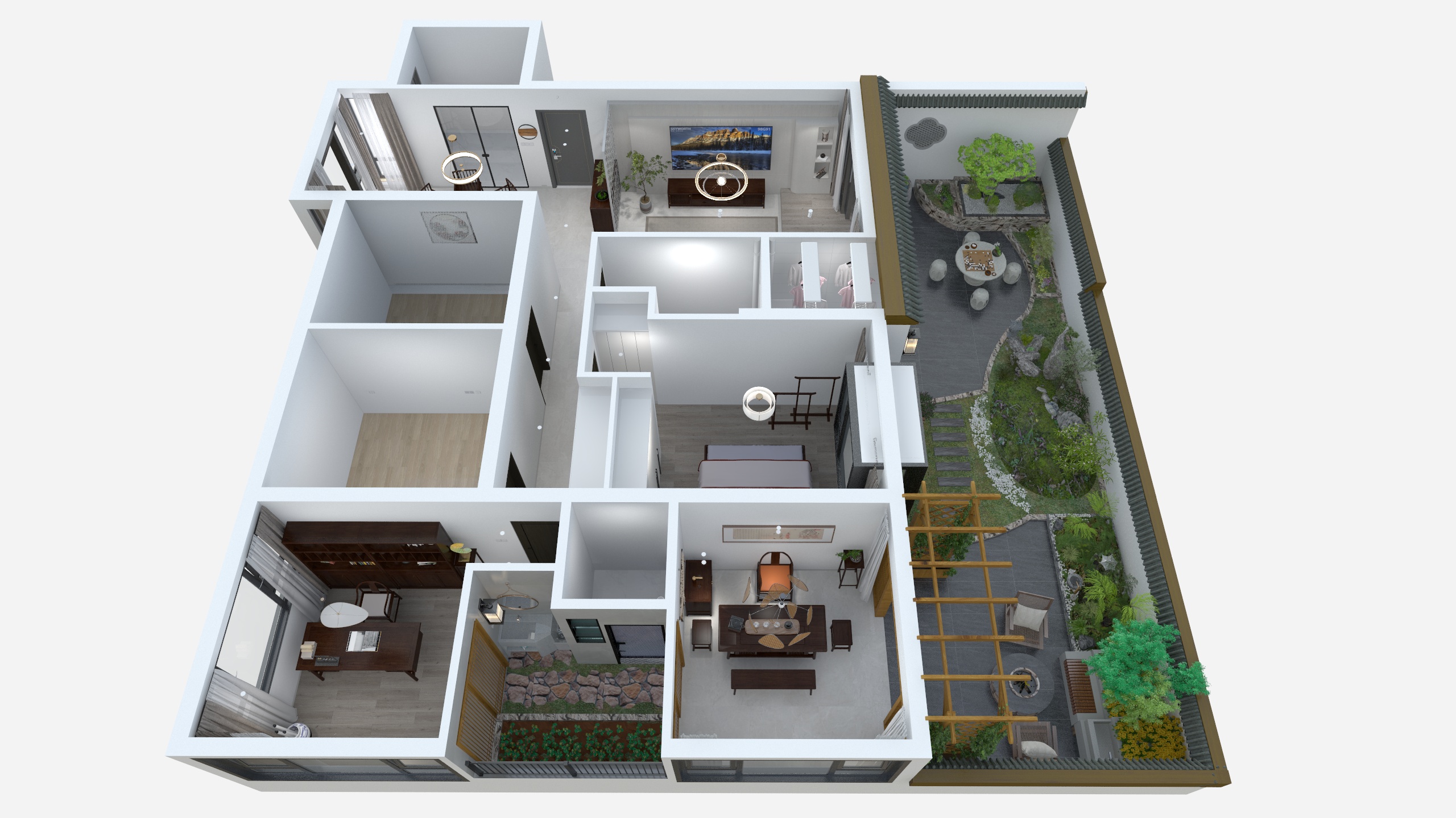 133serlina-娟子的花园洋房-装修设计方案