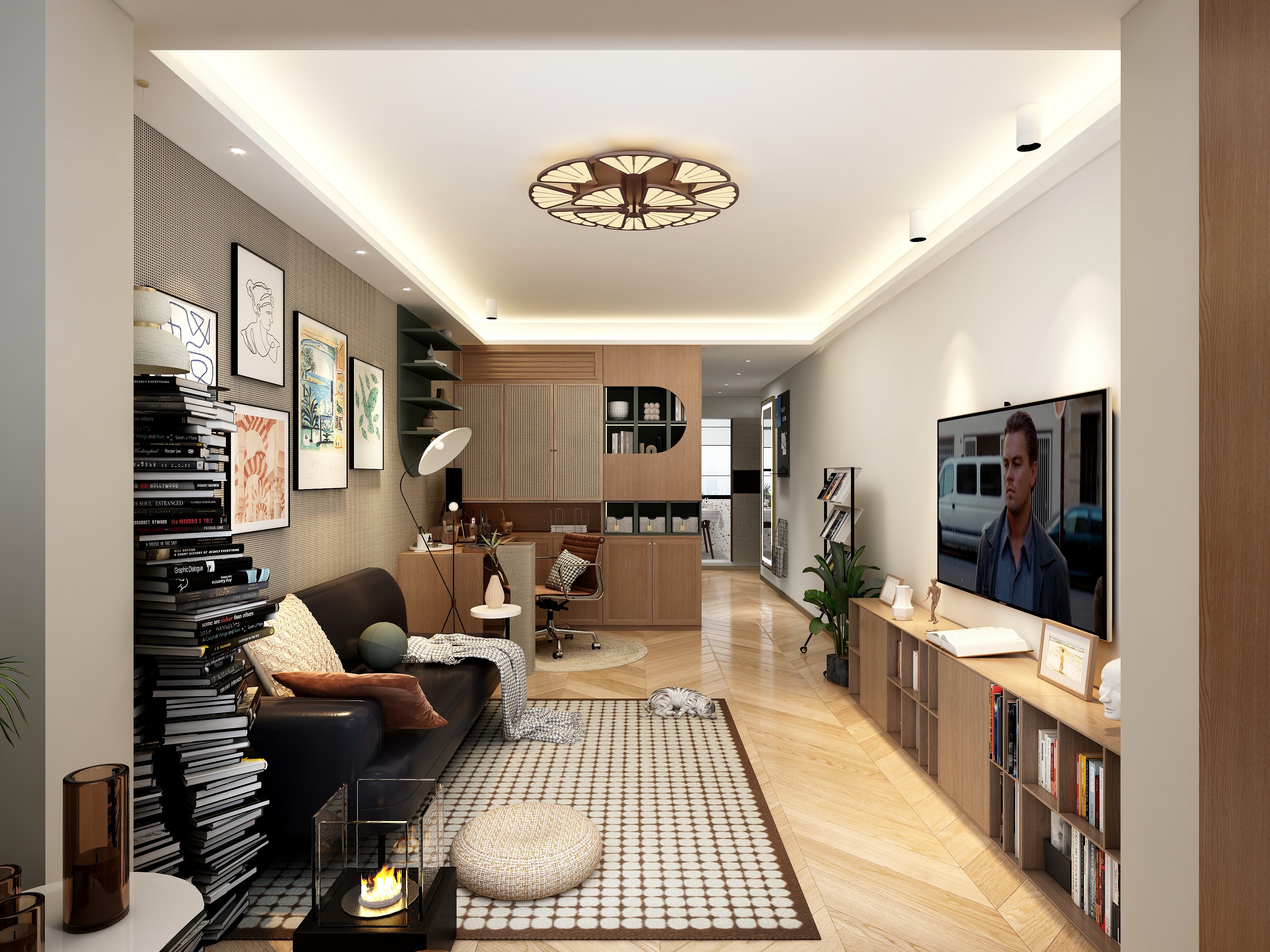 Maureen一皖林-棕调中古--温-装修设计方案