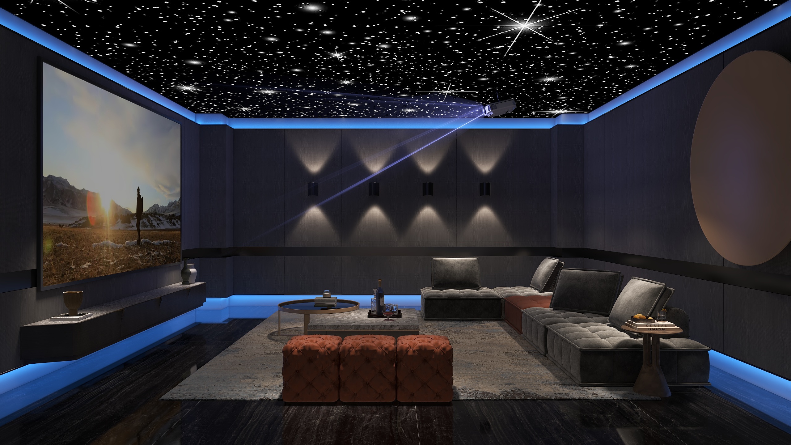 小美配色-影音室-装修设计方案