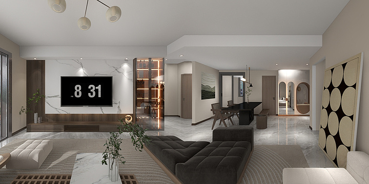 黑子酱i-张先生 西南名苑-装修设计方案