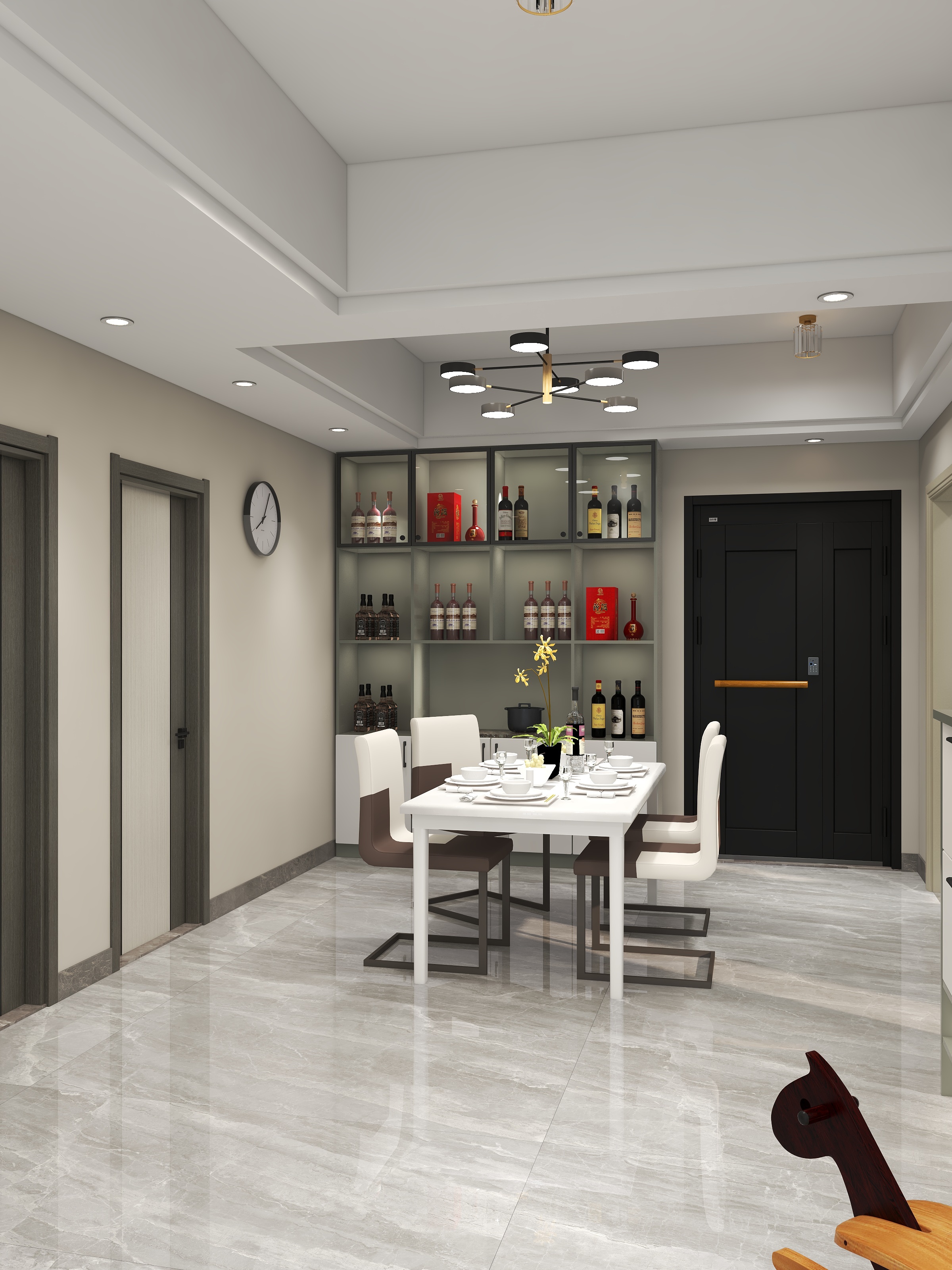 龙潭飞瀑-97㎡3室装修效果图