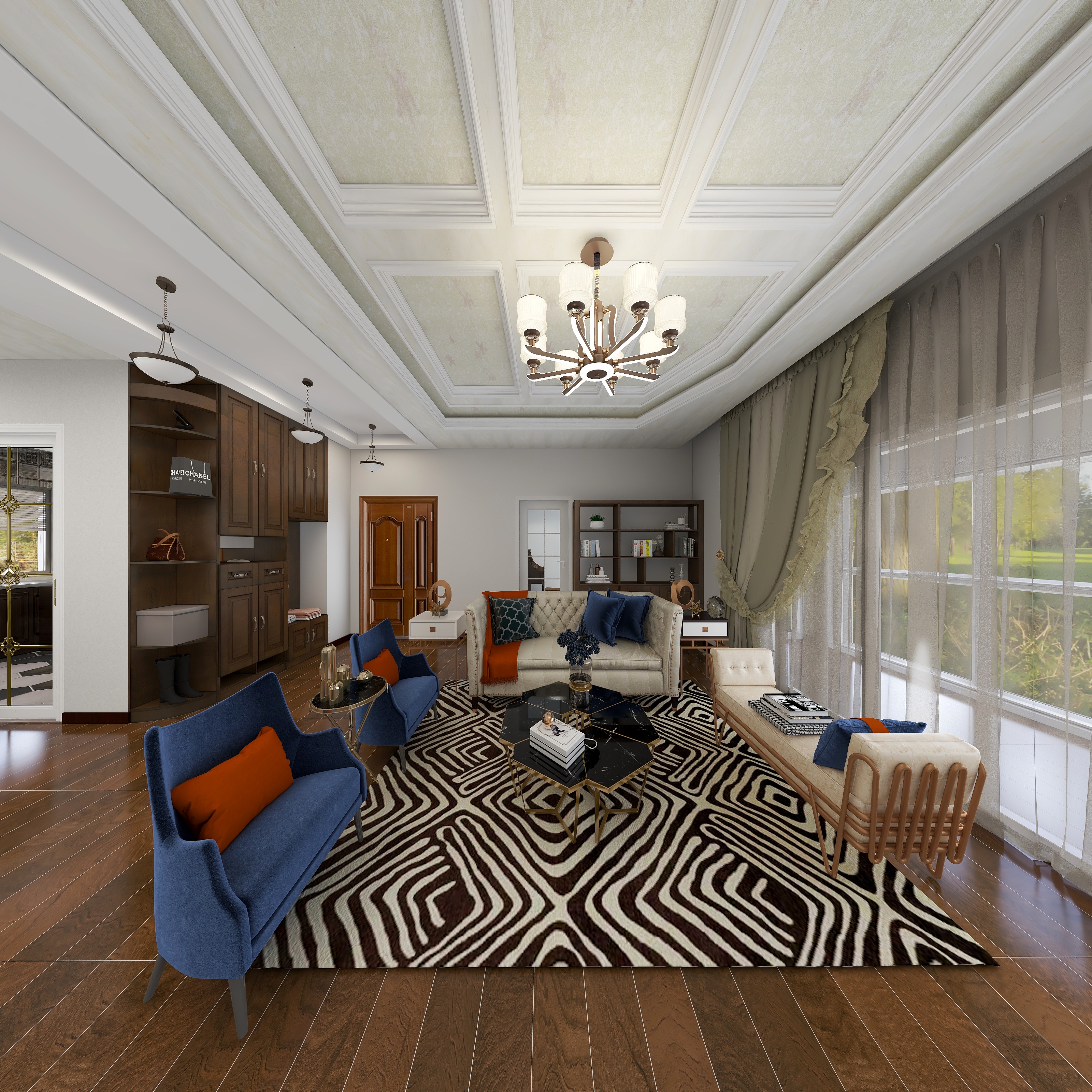 杨秉-美式4室-装修设计方案