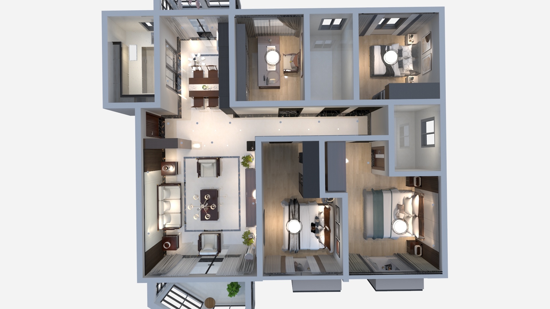 梦之圆设计-瀚海尔湾-装修设计方案