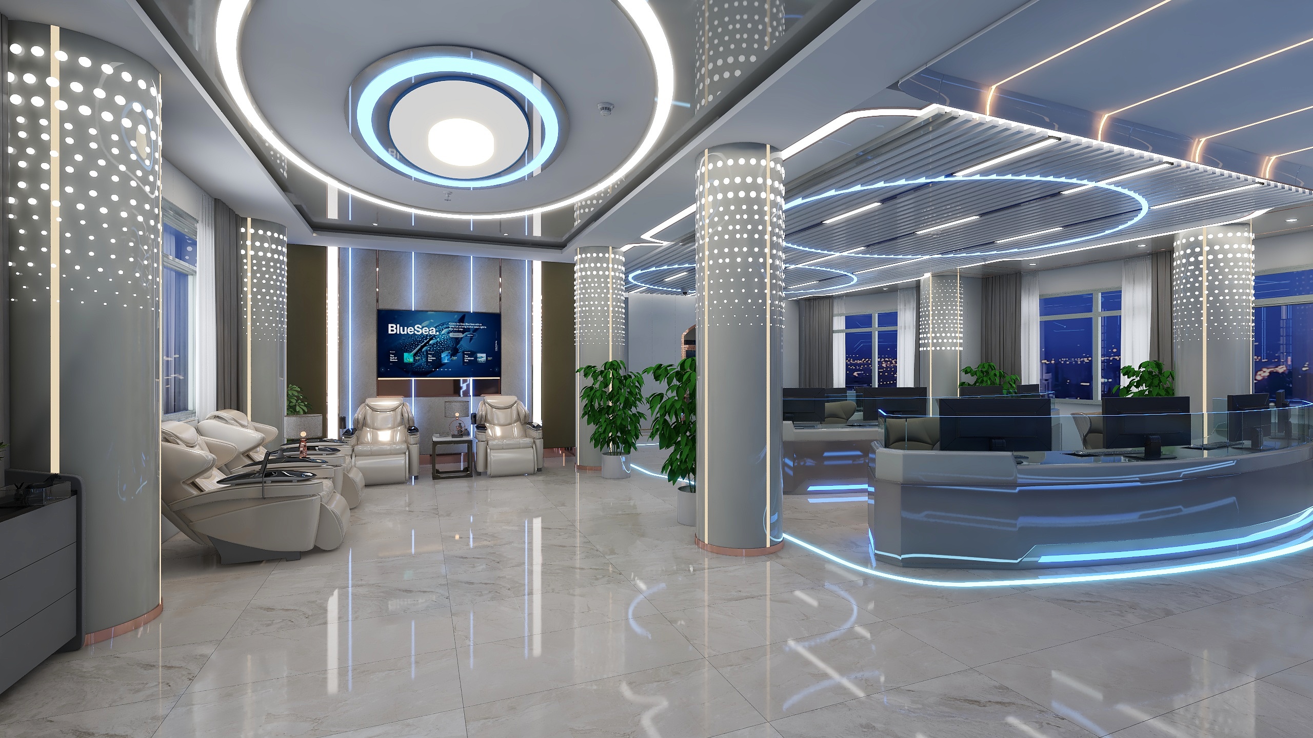 龙派创意设计刘杨-九江海事局指挥中心-方案2-装修设计方案