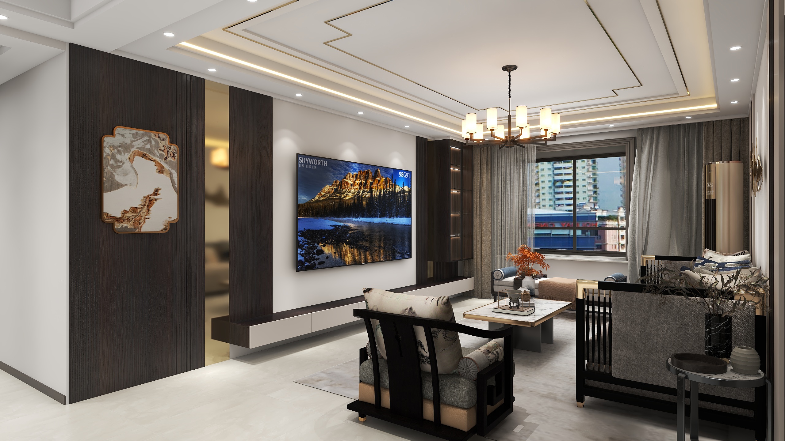 森筑设计几何-157㎡3室-装修设计方案