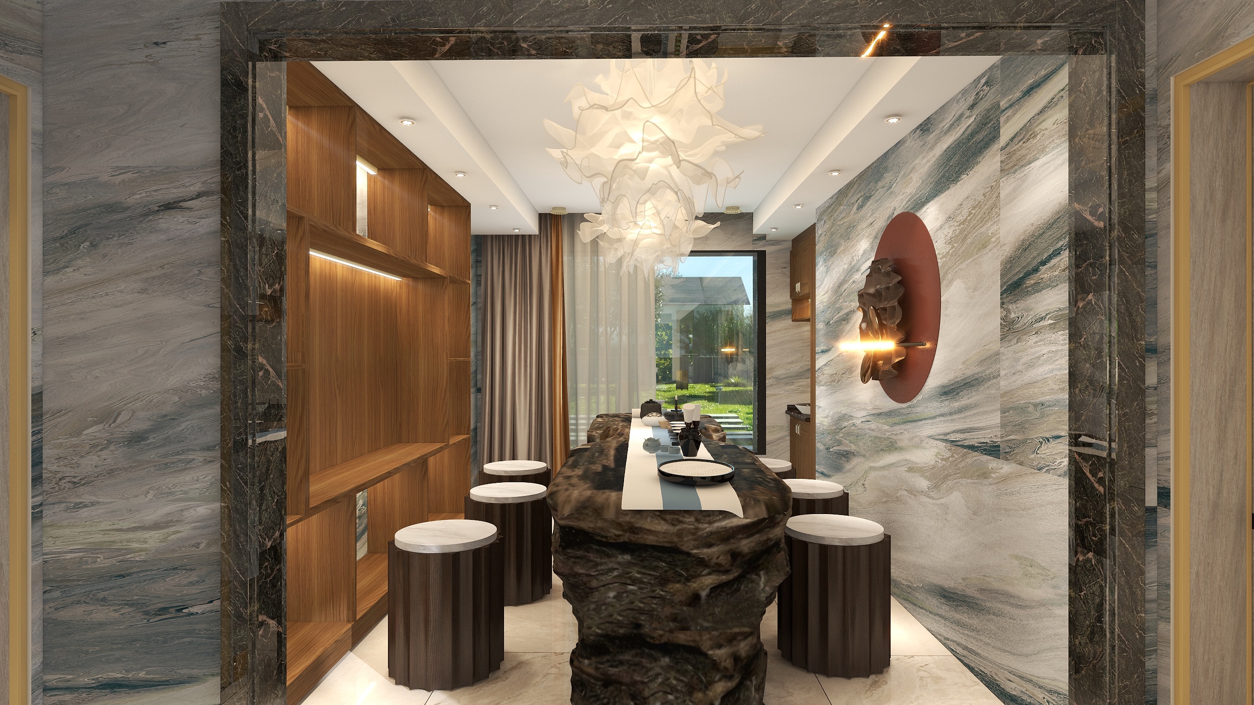 台湾小哥谈设计-万山华府174㎡2室装修效果图