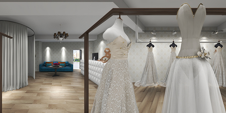 禹志斌-上街中盟财富婚纱店-装修设计方案