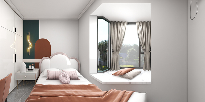 SpaceCreativity-昆仑世纪花园三期--现代黑白灰-装修设计方案