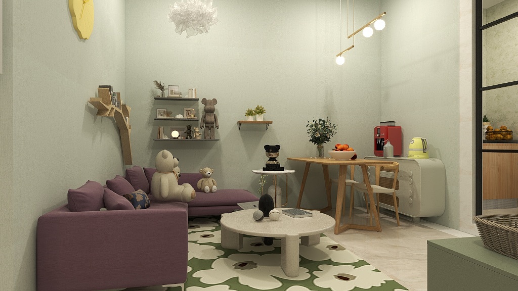 蜻蜓队长crTb-奶油风公寓-装修设计方案