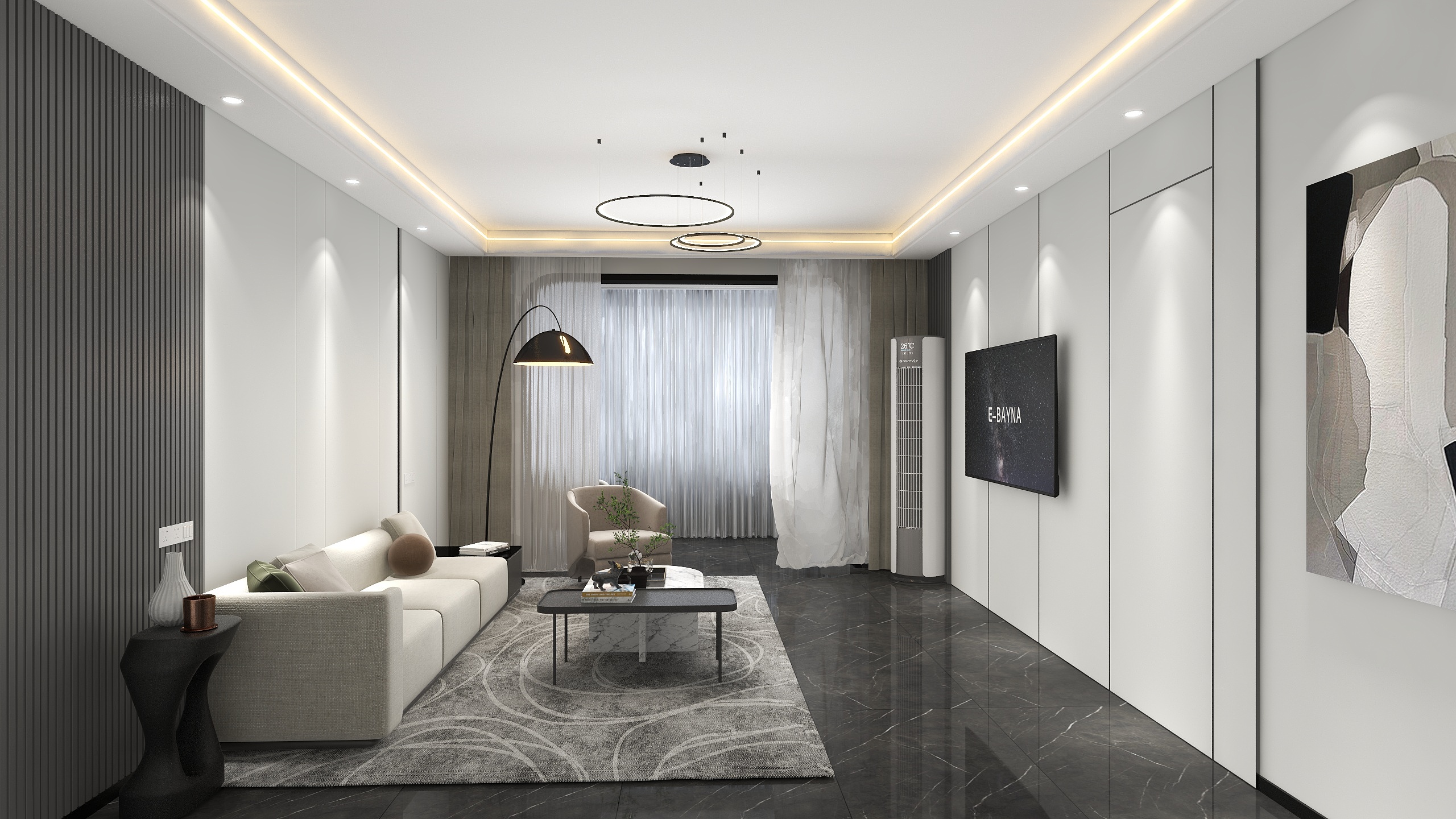 Sky微笑-悦都13-2401-装修设计方案