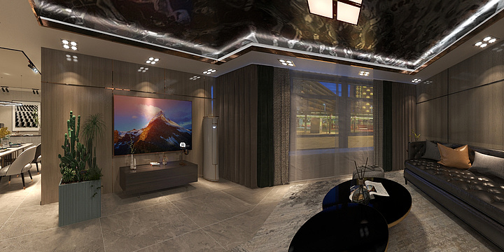 富鑫墙板设计-木饰面-装修设计方案