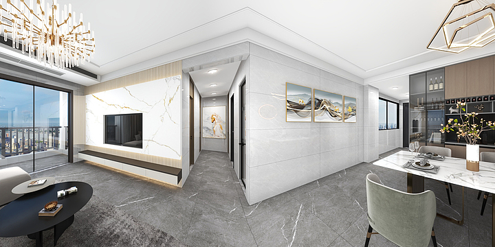 吃点彩虹糖-香江花园3栋12层C户型-装修设计方案