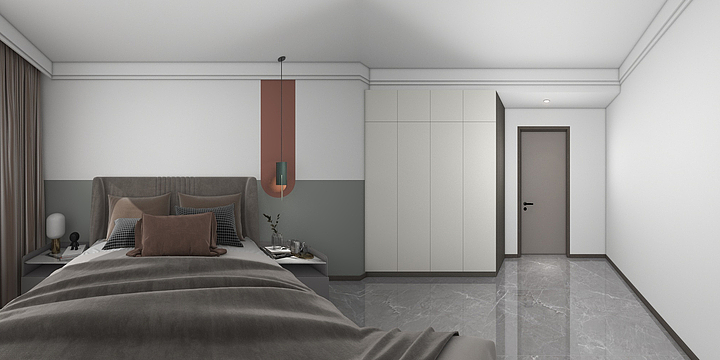 草鸡飞侠-帝景豪园c34-2-903-117m现代风格-装修设计方案