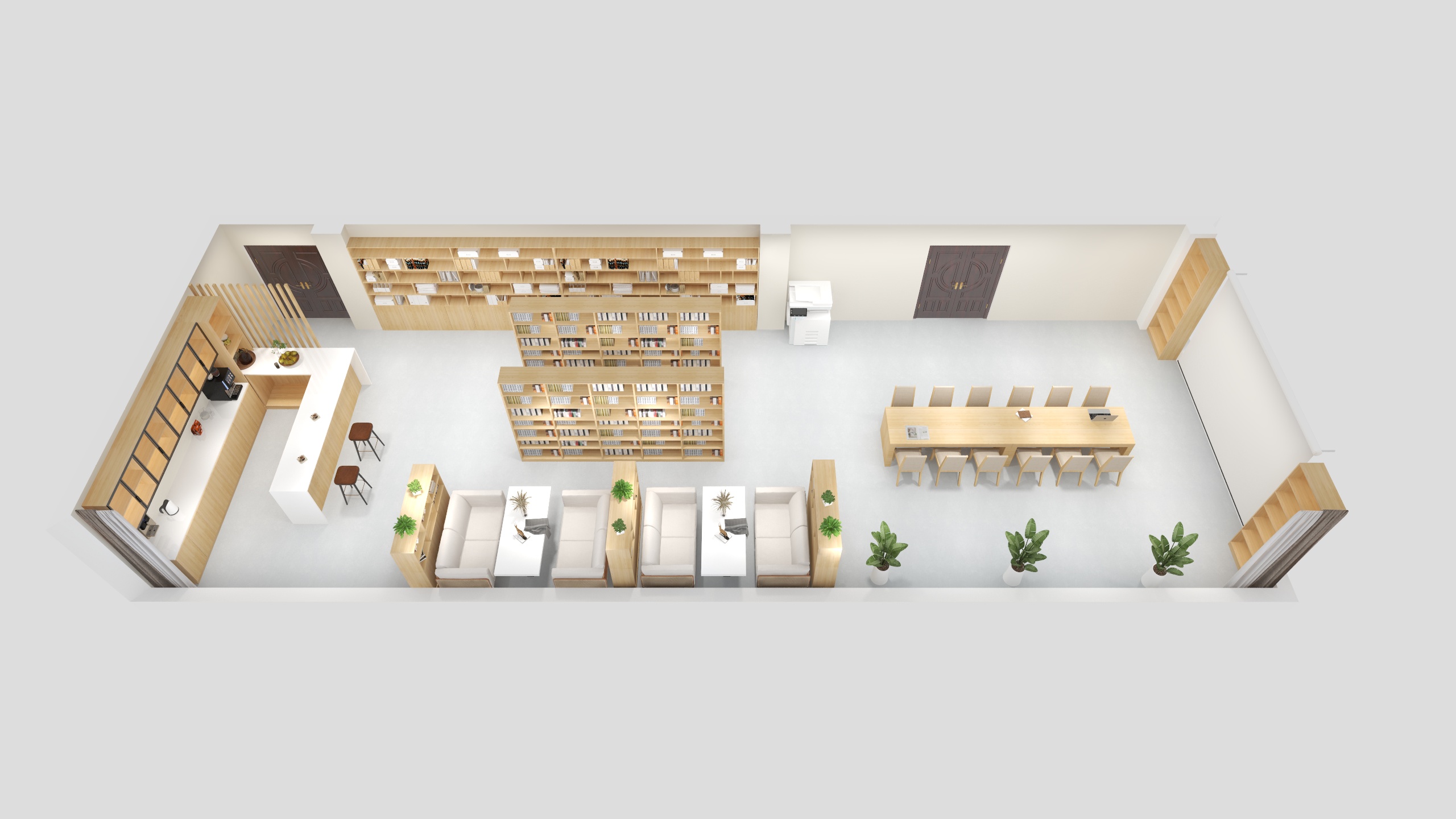 随轻-法院图书馆14楼-装修设计方案