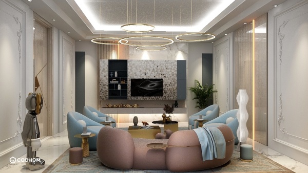 asifonyxdecoration的装修设计方案Neo classic work  TV Room Design 