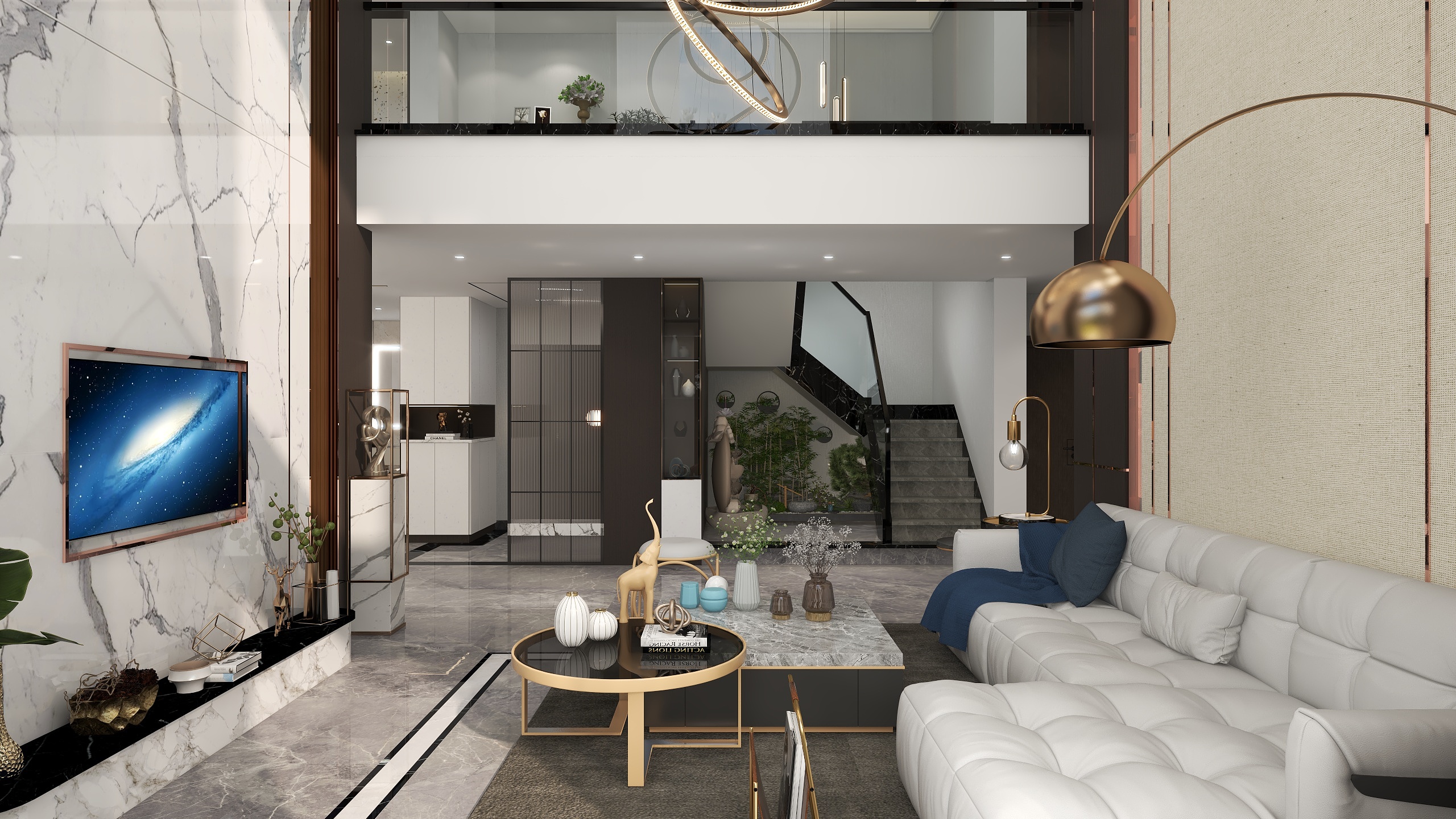 周云勇-万山华府179㎡2室装修效果图