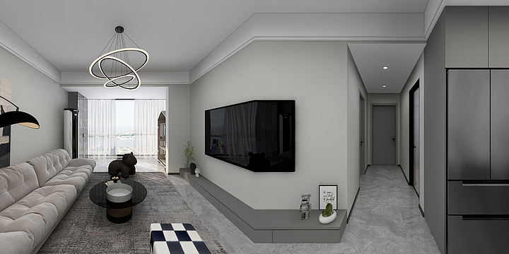 Fred宇-长虹城96㎡-装修设计方案