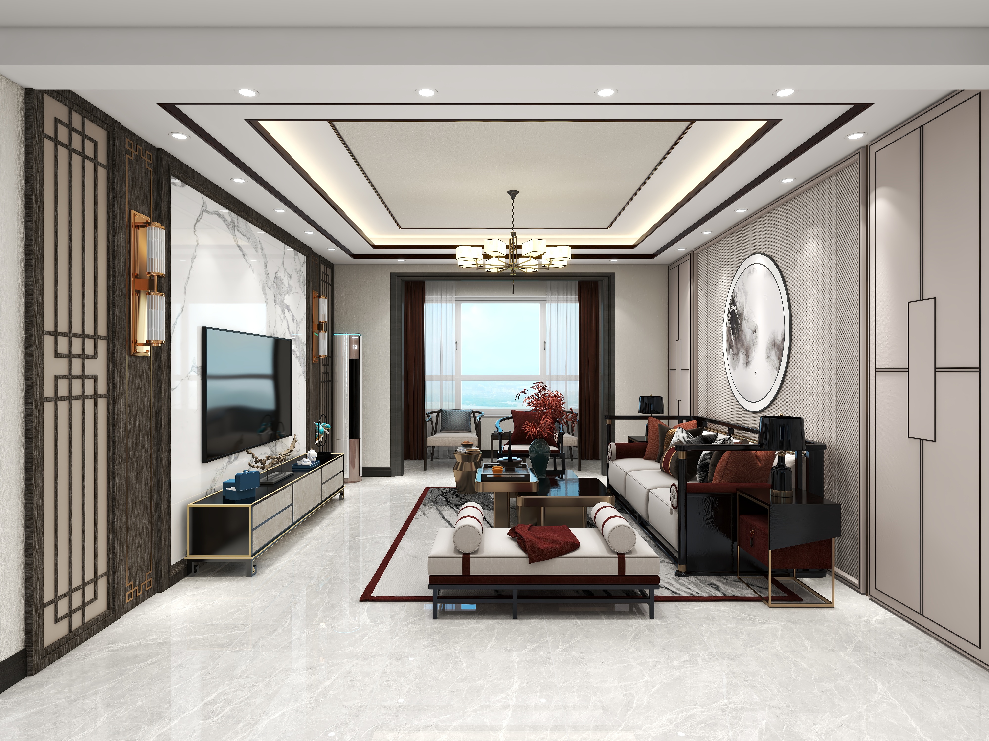 车春鹏-春华秋实装饰设计-富国新居269㎡5室装修效果图