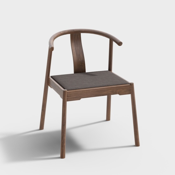 Black Walnut Series-Tea Chair-CAY-101