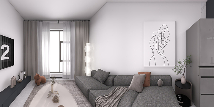 kui葵-小户型现代简约-装修设计方案