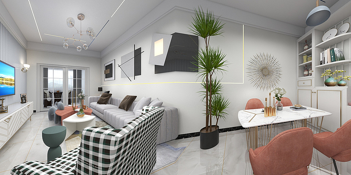 福来居装饰-北欧风格  81㎡3室-装修设计方案