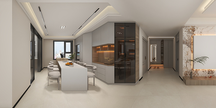 梦洋设计-公园华府-装修设计方案