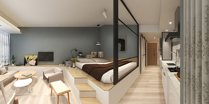 王淋-安徽赫氏设计师学校学生王林--曾来自学村一中-装修设计方案