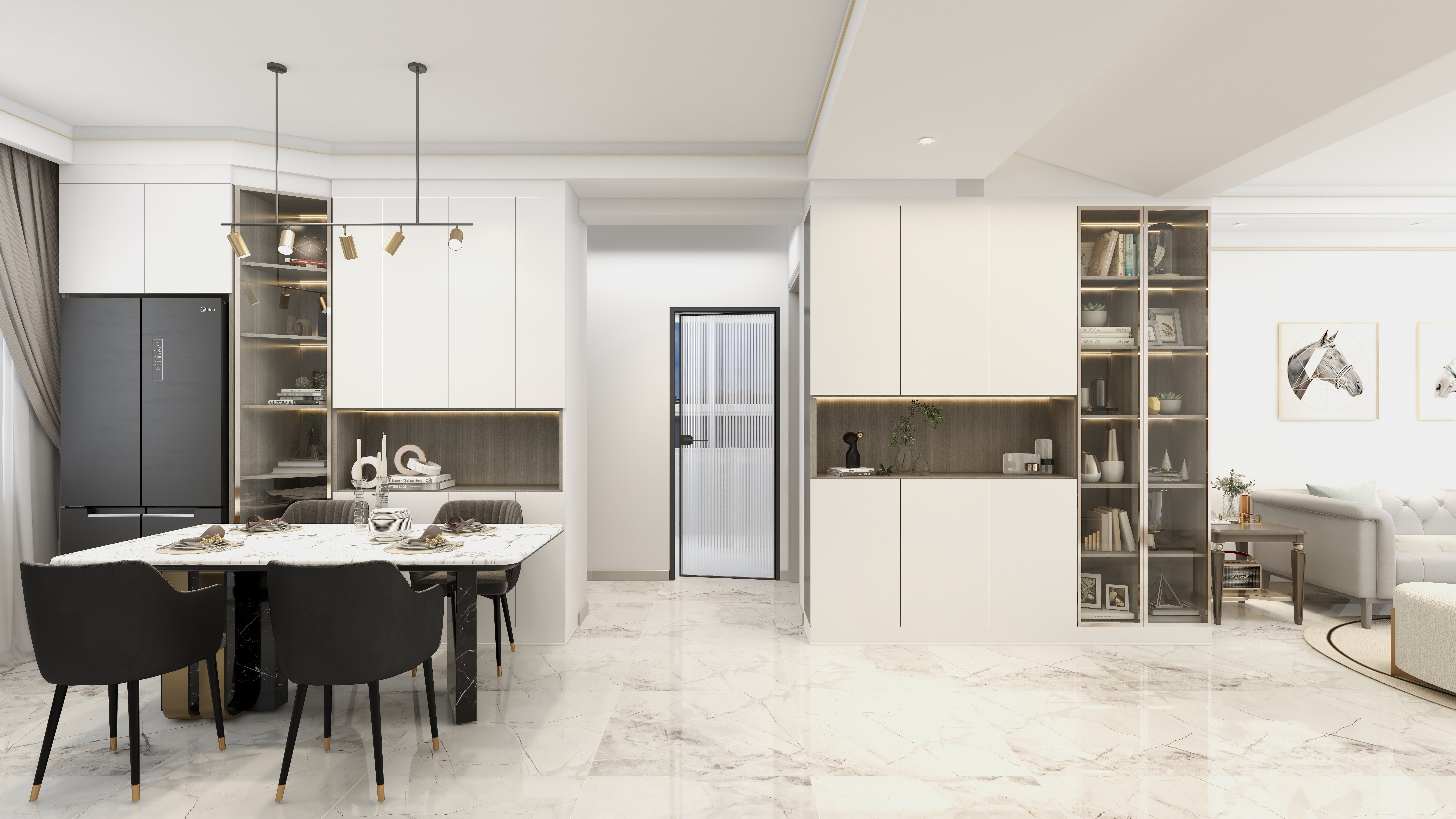 Gᴏᴏᴅʙʏᴇ-简约轻奢户型设计-装修设计方案