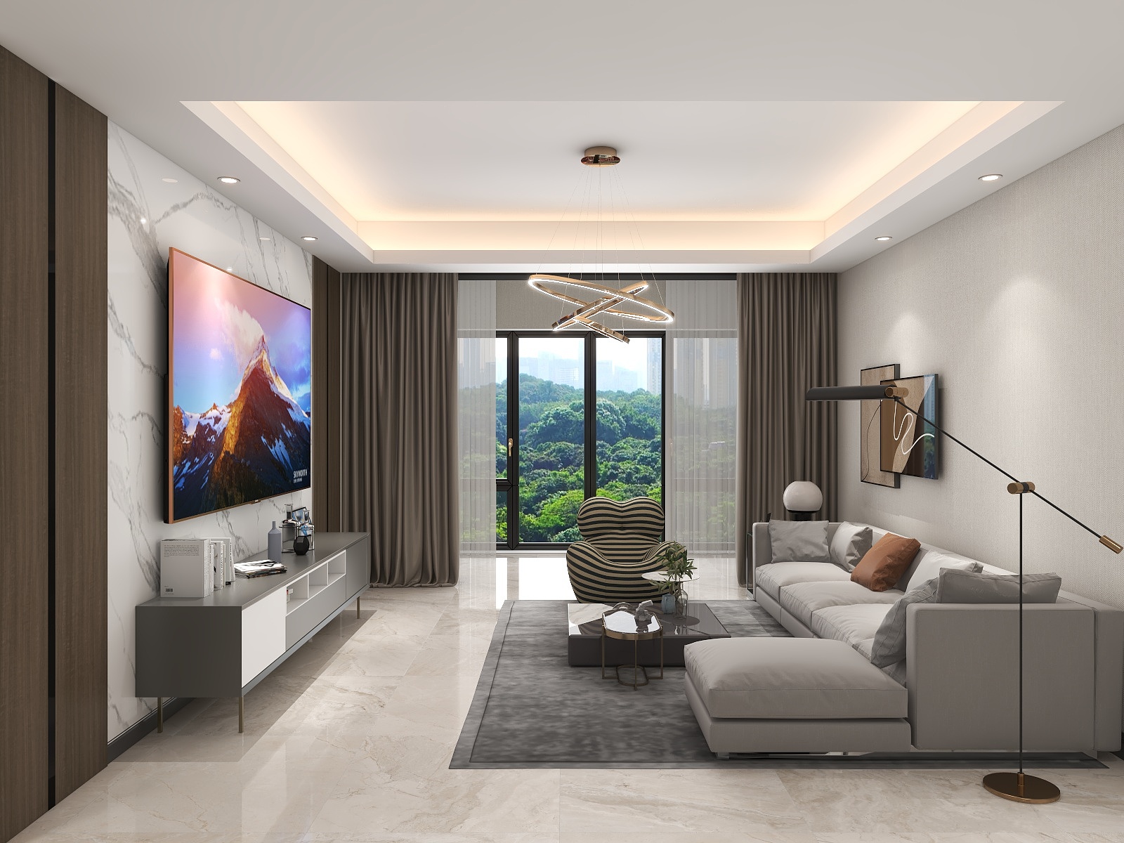 梁文革特普丽墙纸窗帘-绿城明月滨河115-装修设计方案